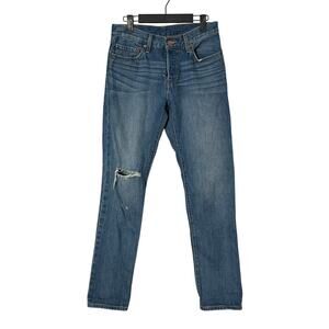 Levi's Womens 501 Slim Fit Jeans Medium Distressed Wash Size 26